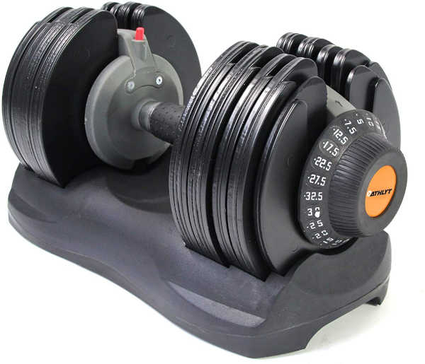Athlyt Unisex's 32.5KG ADJ Adjustable Dumbbell
