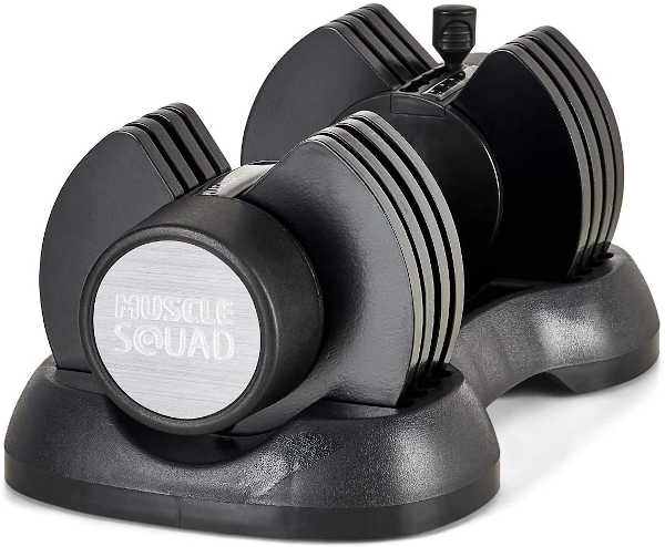 MuscleSquad 12.5kg Adjustable Dumbbell